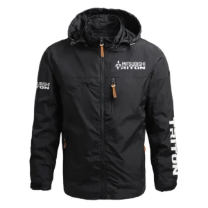 Mitsubishi Triton Exclusive Logo Waterproof Outdoor Jacket QTUT170525A2MT - Black