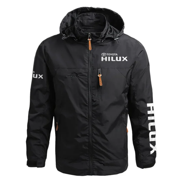 Toyota Hilux Exclusive Logo Waterproof Outdoor Jacket QTUT170525A2TH - Black