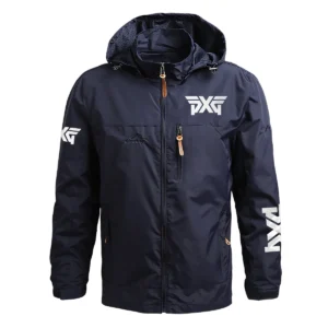 PXG Exclusive Logo Waterproof Outdoor Jacket QTGF210525A2PXG - Blue
