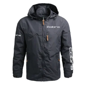 Cobra Golf Exclusive Logo Waterproof Outdoor Jacket QTGF210525A2CB - Gray