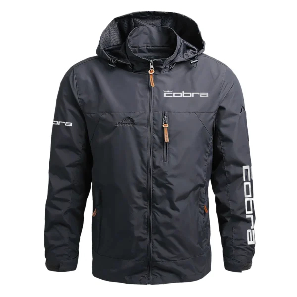 Cobra Golf Exclusive Logo Waterproof Outdoor Jacket QTGF210525A2CB - Gray