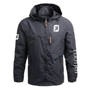 FootJoy Exclusive Logo Waterproof Outdoor Jacket QTGF210525A2FJ - Gray