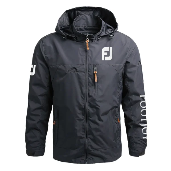 FootJoy Exclusive Logo Waterproof Outdoor Jacket QTGF210525A2FJ - Gray