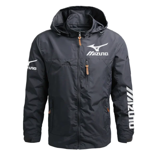 Mizuno Exclusive Logo Waterproof Outdoor Jacket QTGF210525A2MIZ - Gray
