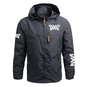 PXG Exclusive Logo Waterproof Outdoor Jacket QTGF210525A2PXG - Gray