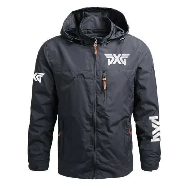 PXG Exclusive Logo Waterproof Outdoor Jacket QTGF210525A2PXG - Gray