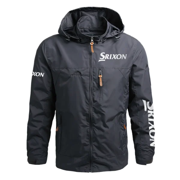 Srixon Exclusive Logo Waterproof Outdoor Jacket QTGF210525A2SR - Gray