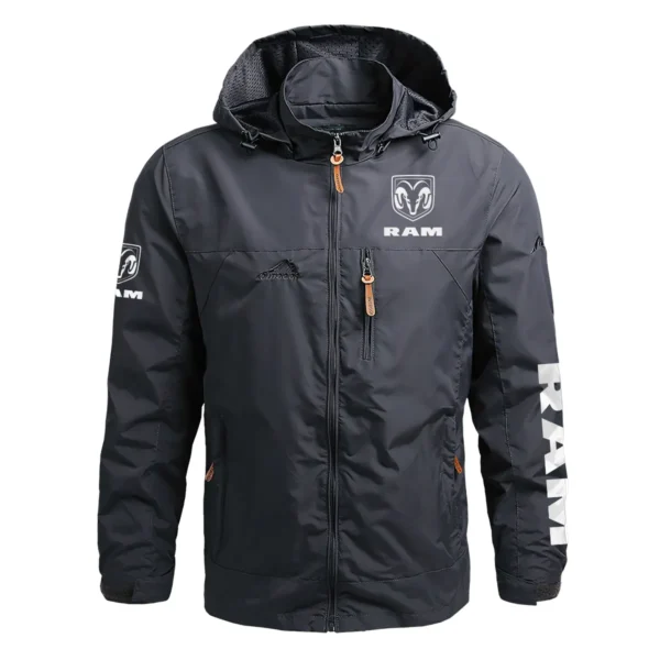 RAM Trucks Exclusive Logo Waterproof Outdoor Jacket QTUT170525A2RAM - Gray
