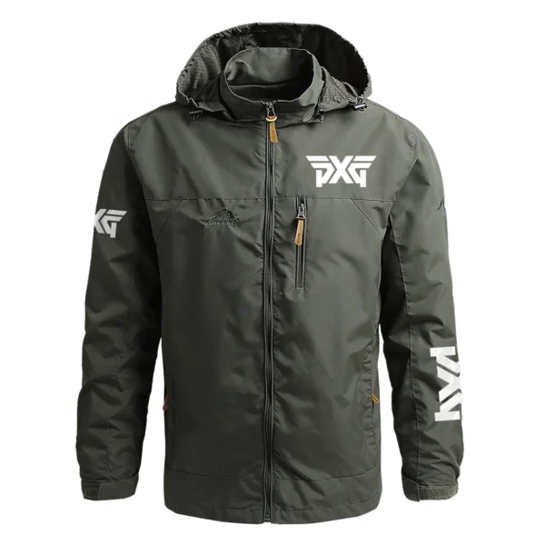 PXG Exclusive Logo Waterproof Outdoor Jacket QTGF210525A2PXG - Army Green