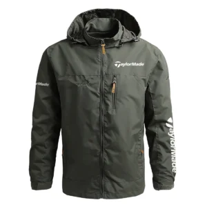 TaylorMade Exclusive Logo Waterproof Outdoor Jacket QTGF210525A2TM - Army Green