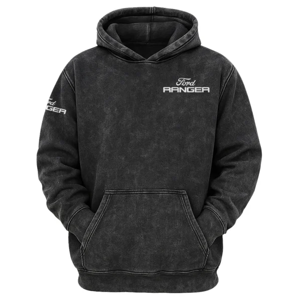 Ford Ranger Exclusive Logo Hoodie Vintage QTUT200625A1FR - Black