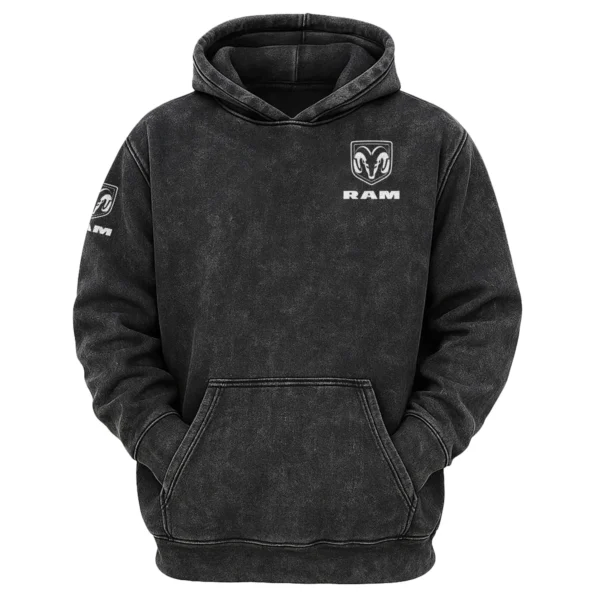 RAM Trucks Exclusive Logo Hoodie Vintage QTUT200625A1RAM - Black