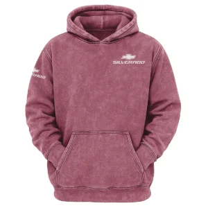 Chevrolet Silverado Exclusive Logo Hoodie Vintage QTUT200625A1CS - Brick Red
