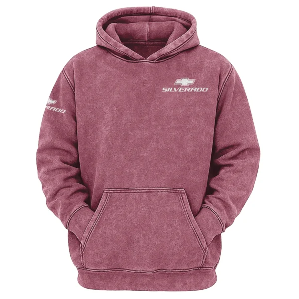 Chevrolet Silverado Exclusive Logo Hoodie Vintage QTUT200625A1CS - Brick Red