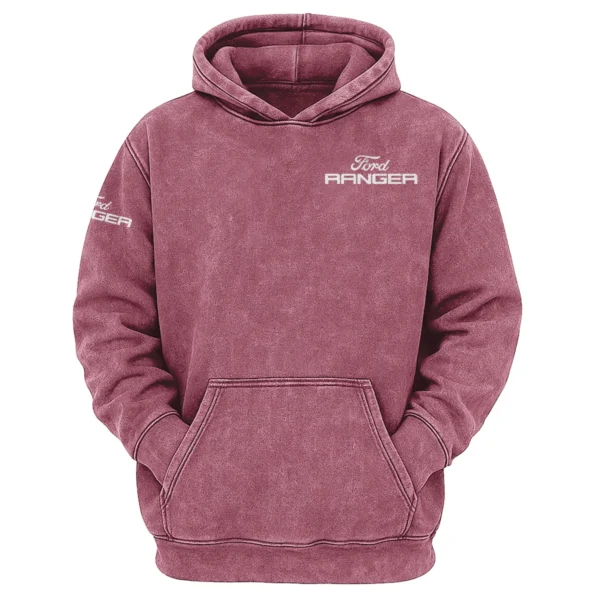 Ford Ranger Exclusive Logo Hoodie Vintage QTUT200625A1FR - Brick Red