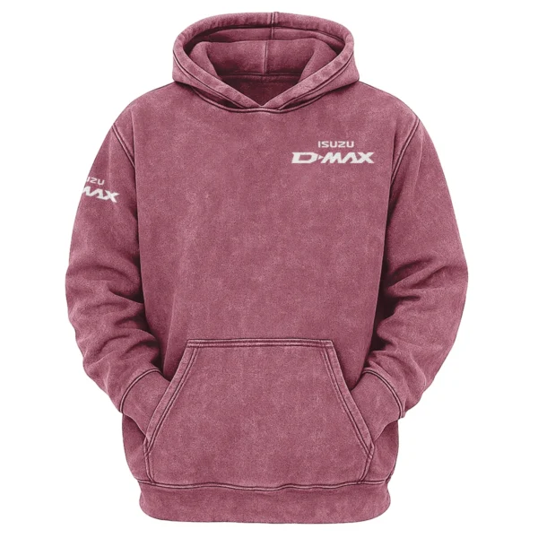 Isuzu D-MAX Exclusive Logo Hoodie Vintage QTUT200625A1ID - Brick Red