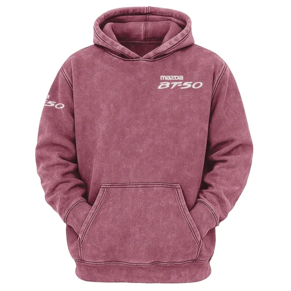 Mazda BT-50 Exclusive Logo Hoodie Vintage QTUT200625A1MBT - Brick Red