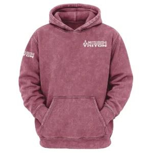 Mitsubishi Triton Exclusive Logo Hoodie Vintage QTUT200625A1MT - Brick Red
