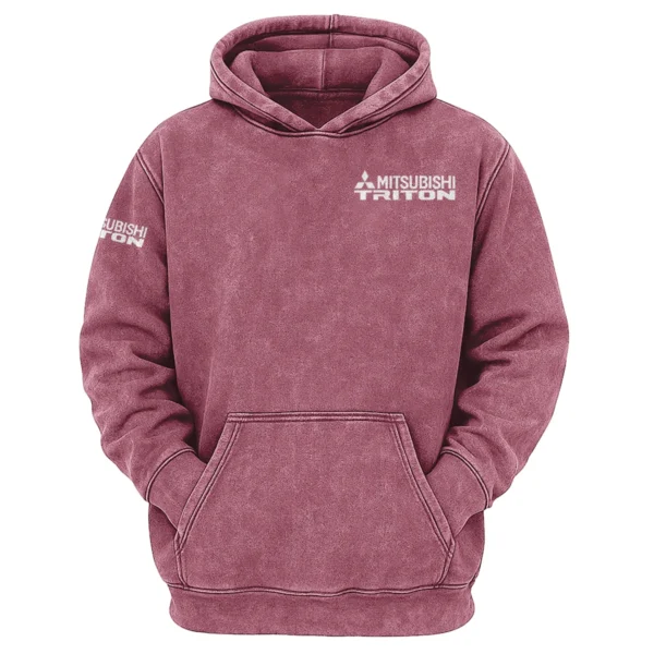 Mitsubishi Triton Exclusive Logo Hoodie Vintage QTUT200625A1MT - Brick Red