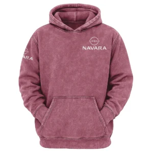 Nissan Navara Exclusive Logo Hoodie Vintage QTUT200625A1NNA - Brick Red