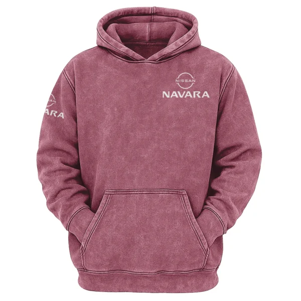 Nissan Navara Exclusive Logo Hoodie Vintage QTUT200625A1NNA - Brick Red