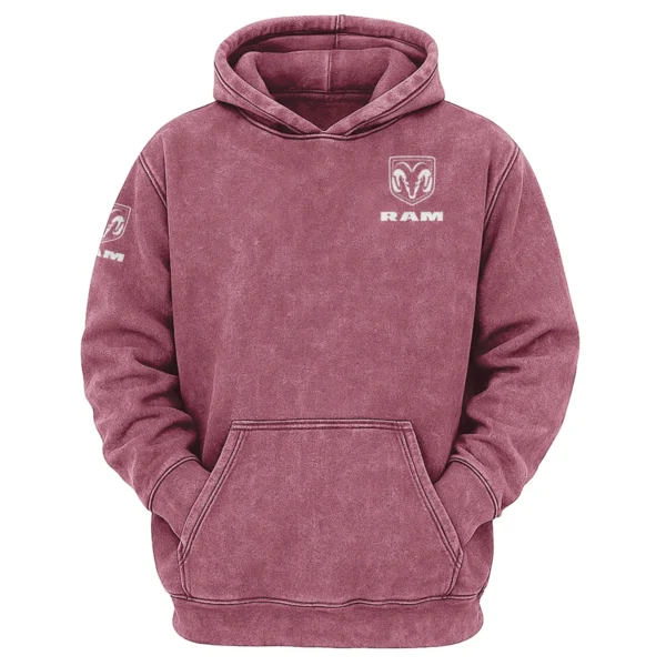 RAM Trucks Exclusive Logo Hoodie Vintage QTUT200625A1RAM - Brick Red