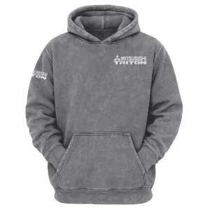 Mitsubishi Triton Exclusive Logo Hoodie Vintage QTUT200625A1MT - Dark Grey