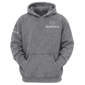 Nissan Navara Exclusive Logo Hoodie Vintage QTUT200625A1NNA - Dark Grey