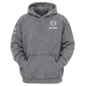 RAM Trucks Exclusive Logo Hoodie Vintage QTUT200625A1RAM - Dark Grey