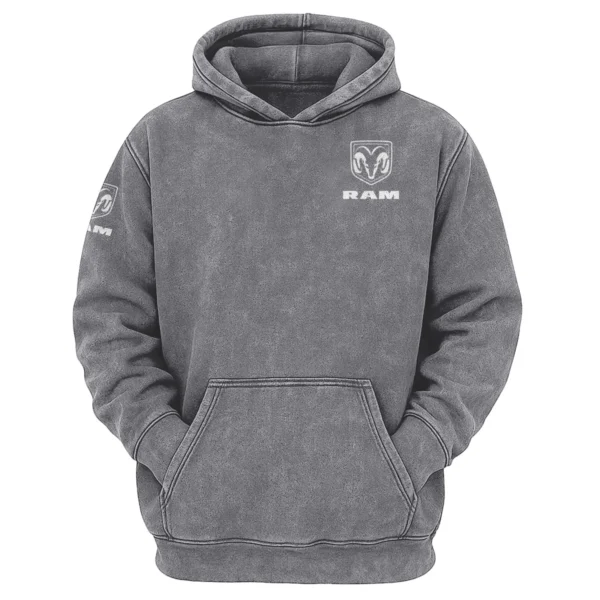 RAM Trucks Exclusive Logo Hoodie Vintage QTUT200625A1RAM - Dark Grey