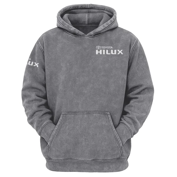 Toyota Hilux Exclusive Logo Hoodie Vintage QTUT200625A1TH - Dark Grey