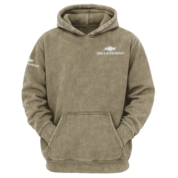 Chevrolet Silverado Exclusive Logo Hoodie Vintage QTUT200625A1CS - Green Beans