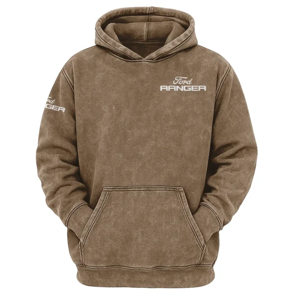 Ford Ranger Exclusive Logo Hoodie Vintage QTUT200625A1FR - Khaki
