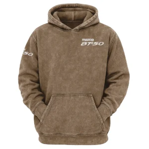 Mazda BT-50 Exclusive Logo Hoodie Vintage QTUT200625A1MBT - Khaki