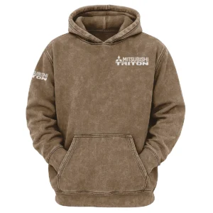 Mitsubishi Triton Exclusive Logo Hoodie Vintage QTUT200625A1MT - Khaki