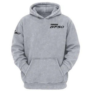 Mazda BT-50 Exclusive Logo Hoodie Vintage QTUT200625A1MBT - Light Gray