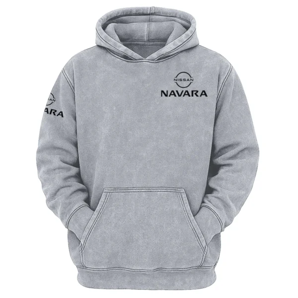 Nissan Navara Exclusive Logo Hoodie Vintage QTUT200625A1NNA - Light Gray
