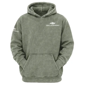 Chevrolet Silverado Exclusive Logo Hoodie Vintage QTUT200625A1CS - Military Green