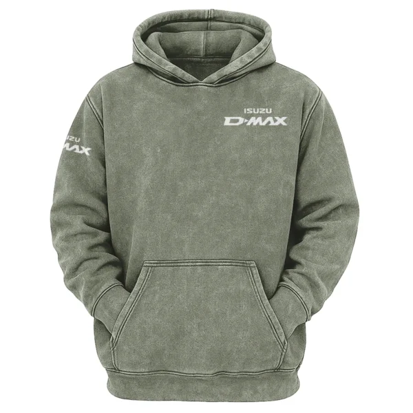 Isuzu D-MAX Exclusive Logo Hoodie Vintage QTUT200625A1ID - Military Green