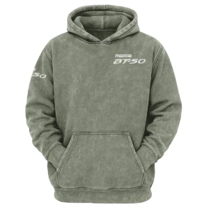 Mazda BT-50 Exclusive Logo Hoodie Vintage QTUT200625A1MBT - Military Green