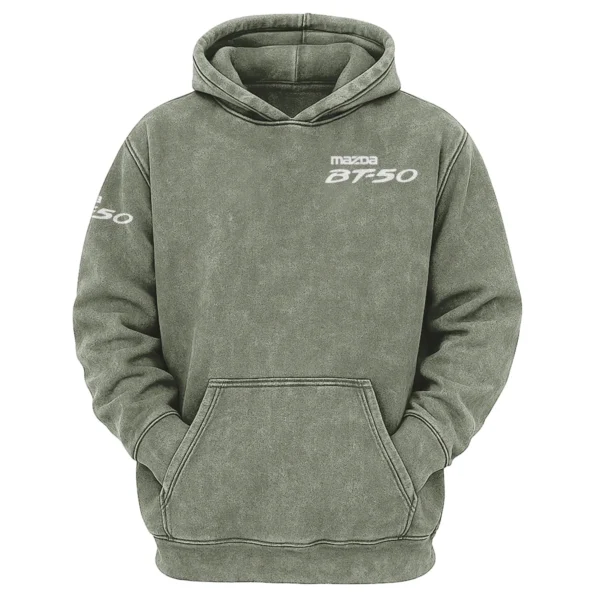 Mazda BT-50 Exclusive Logo Hoodie Vintage QTUT200625A1MBT - Military Green