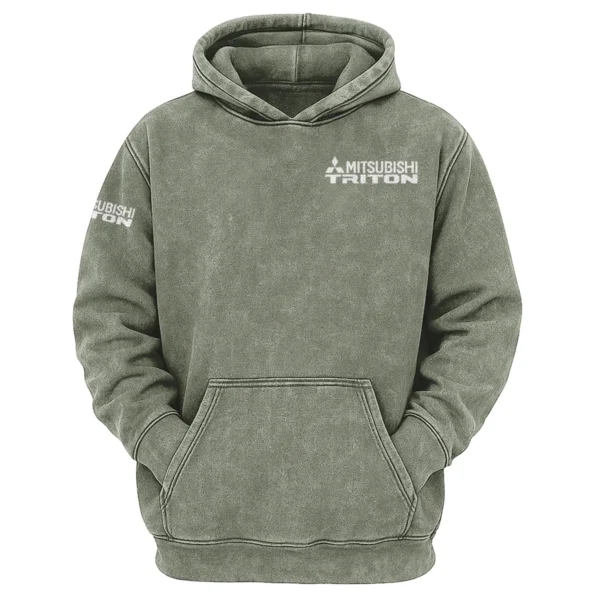 Mitsubishi Triton Exclusive Logo Hoodie Vintage QTUT200625A1MT - Military Green