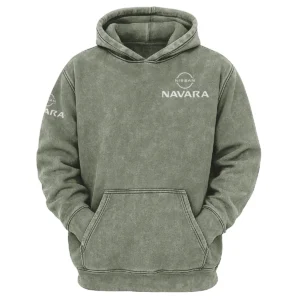 Nissan Navara Exclusive Logo Hoodie Vintage QTUT200625A1NNA - Military Green