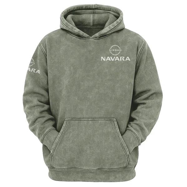 Nissan Navara Exclusive Logo Hoodie Vintage QTUT200625A1NNA - Military Green
