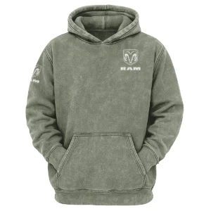 RAM Trucks Exclusive Logo Hoodie Vintage QTUT200625A1RAM - Military Green