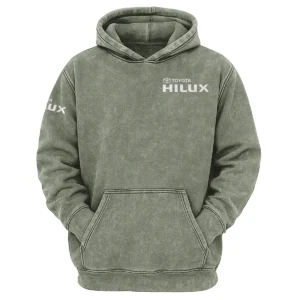 Toyota Hilux Exclusive Logo Hoodie Vintage QTUT200625A1TH - Military Green