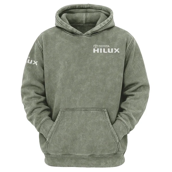 Toyota Hilux Exclusive Logo Hoodie Vintage QTUT200625A1TH - Military Green