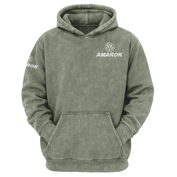 Volkswagen Amarok Exclusive Logo Hoodie Vintage QTUT200625A1VA - Military Green