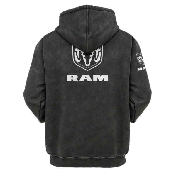 RAM Trucks Exclusive Logo Hoodie Vintage QTUT200625A1RAM - Black - Image 2
