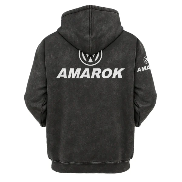 Volkswagen Amarok Exclusive Logo Hoodie Vintage QTUT200625A1VA - Black - Image 2